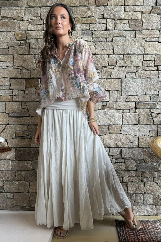 Songbird Bandeau Skirt Dress Stone - /12=